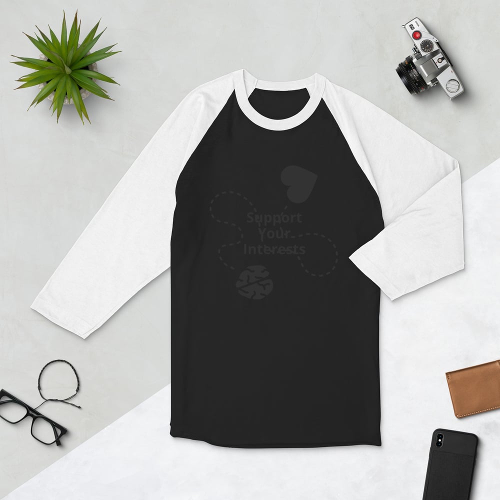 Believe in yourself 3/4 sleeve raglan shirt