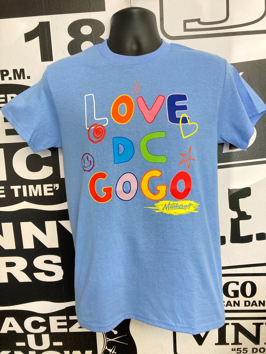 Image of Blue Multicolor LOVE DC GOGO T-shirt