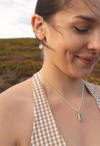 Image 2 of Baby Blue Sea Glass Pendant