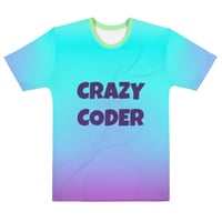 Image 1 of CRAZY CODER Men's T-shirt (NLBP)