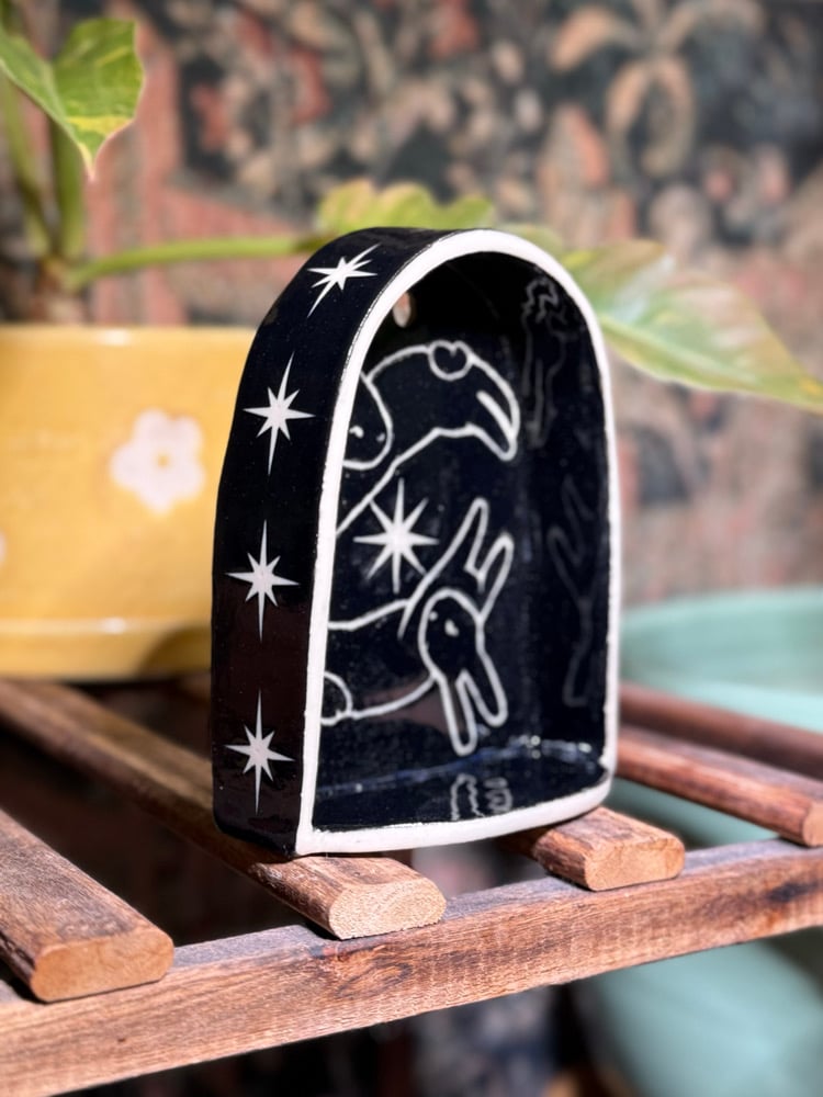 image of starburst bunny alter