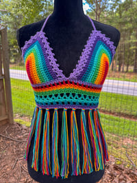 Image 1 of The Raining Rainbow Top M/L