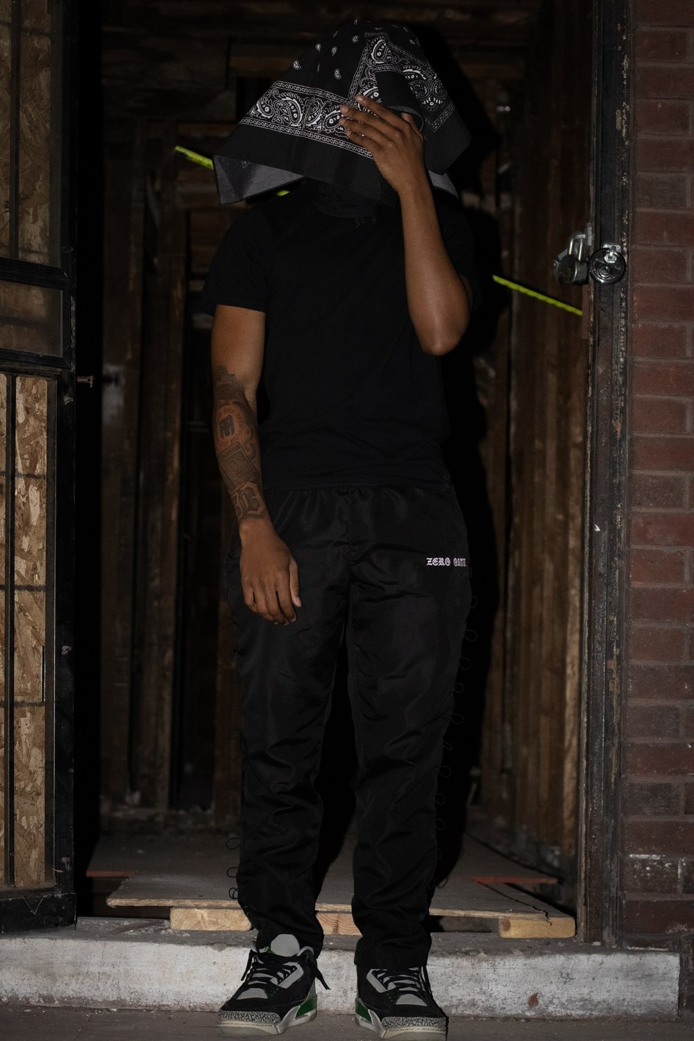 Looped Track Pants (Black)