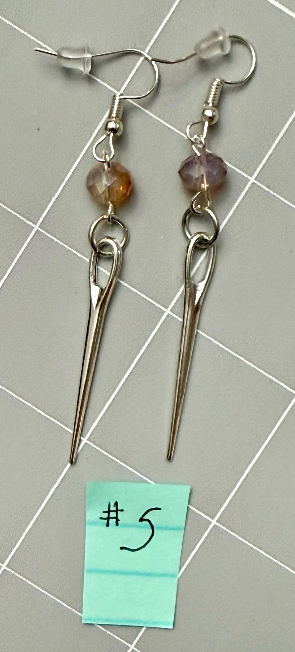 Image of Sewing Needle Earrings