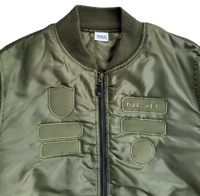 Image 2 of NL4E Patch Bomber Jacket #2 - M