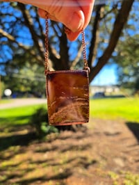 Image 3 of Electroformed Sumatran amber necklace