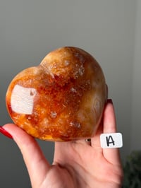 Image 2 of FUNKY CARNELIAN HEARTS