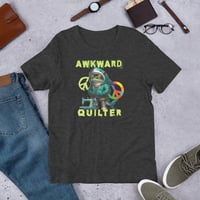 Image 3 of Awkward Quilter Distressed Unisex t-shirt