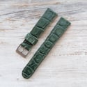 19mm Crocodile Strap In - Green