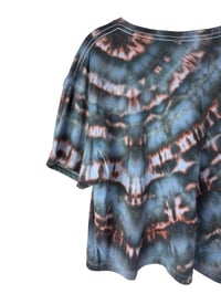 Image 4 of XL Crop Tee in Ember Ice Dye 