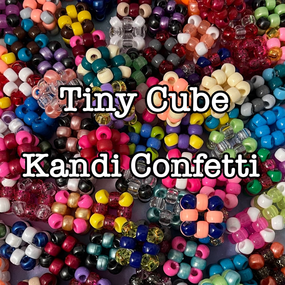 Image of Tiny Fidget Cube Kandi Confetti