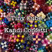 Image 1 of Tiny Fidget Cube Kandi Confetti