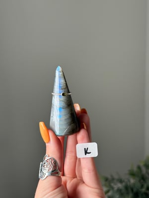 LABRADORITE RING HOLDERS