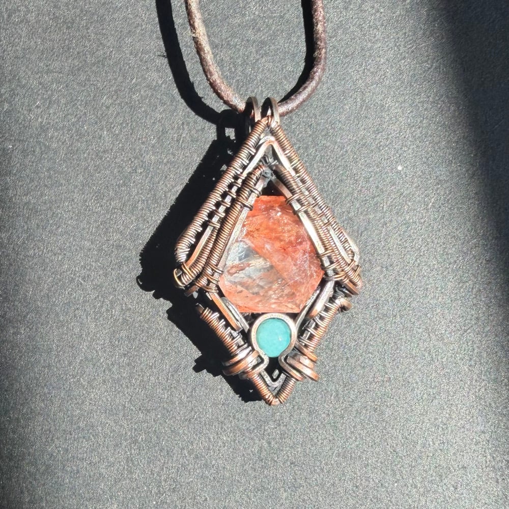 Image of Fire Quartz with Amazonite