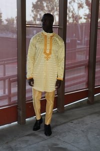 Image 2 of The Sikani embroidery shirt - gold 