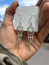 Image 3 of Remakable Opal Chandelier Earrings 
