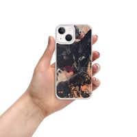 Image 18 of Beautiful Black Cat Face Splatter Painting Clear Case for iPhone®