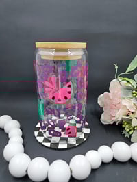 Image 2 of Leopard Watermelon Libbey Glass Cup