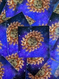 Image 1 of Donut Cat in Space Sticker