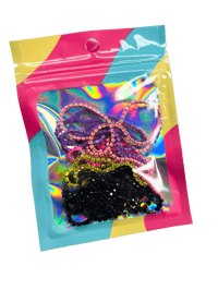 Image 3 of Neon Pink Butterfly Beading Kit 