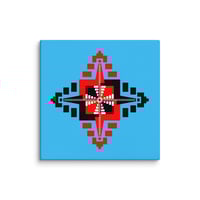 Image 10 of Mayan Temples Mandala, High Resolution Canvas Print with wood backing