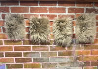 Image 3 of Sheepskin TAUPE Wool Leather Shearling Pieces in Rectangle Natural Shapes