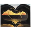 Prairie du Chien, WI Sunset Throw Blanket