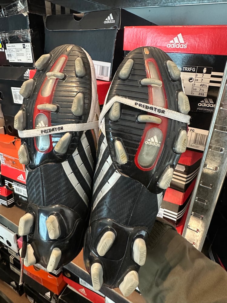 Image of Adidas Predator powerswerve FG worn White