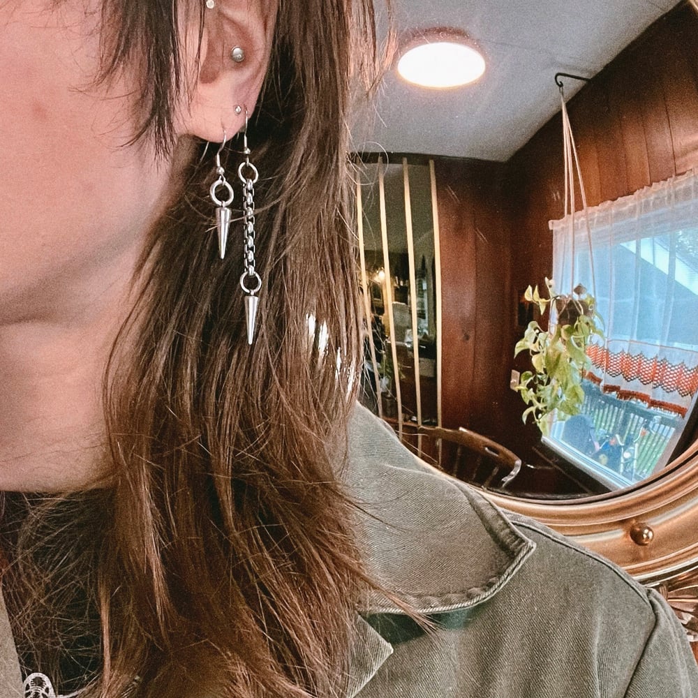 Dangling Spike Earrings