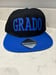 Image of Grado SnapBack cap (Black and Blue)