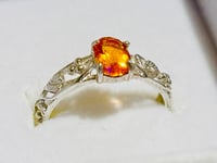 Image 1 of Mexican Fire Opal Vintage Style Ring | Size 7 Ring