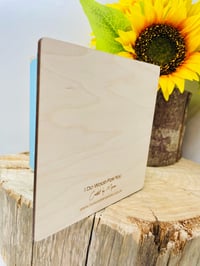 Image 5 of Wooden Baby Boy Card With Hanging Ornament