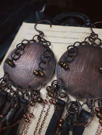Image 3 of Copper palms and snake hangers 