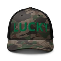 Image 1 of Lucky Camo Trucker Hat