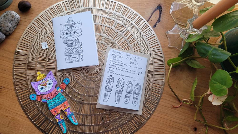 Image of Paper Doll Greeting Cards
