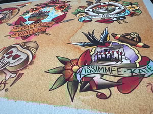 Image of Disney Inspired Traditional Tattoo Flash Sheet: D03 11x14