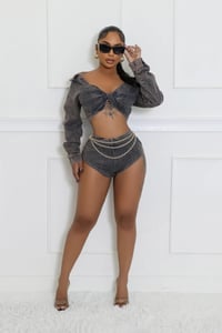 Image 3 of Iconic Crop Jacket & Short Set