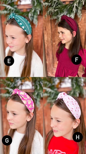 Christmas Knot Headbands- 10 Styles