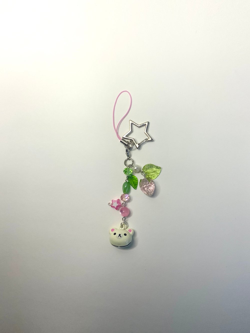 Image of Strawberry rilakkuma bell charms ⋆˚✿