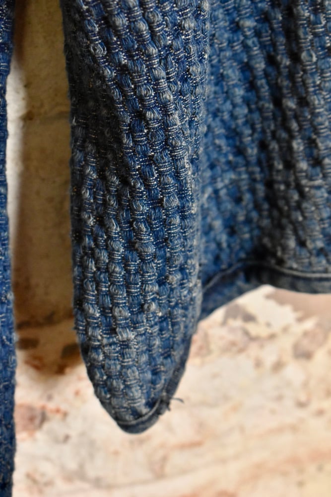 Image of Textured Denim Overshirt