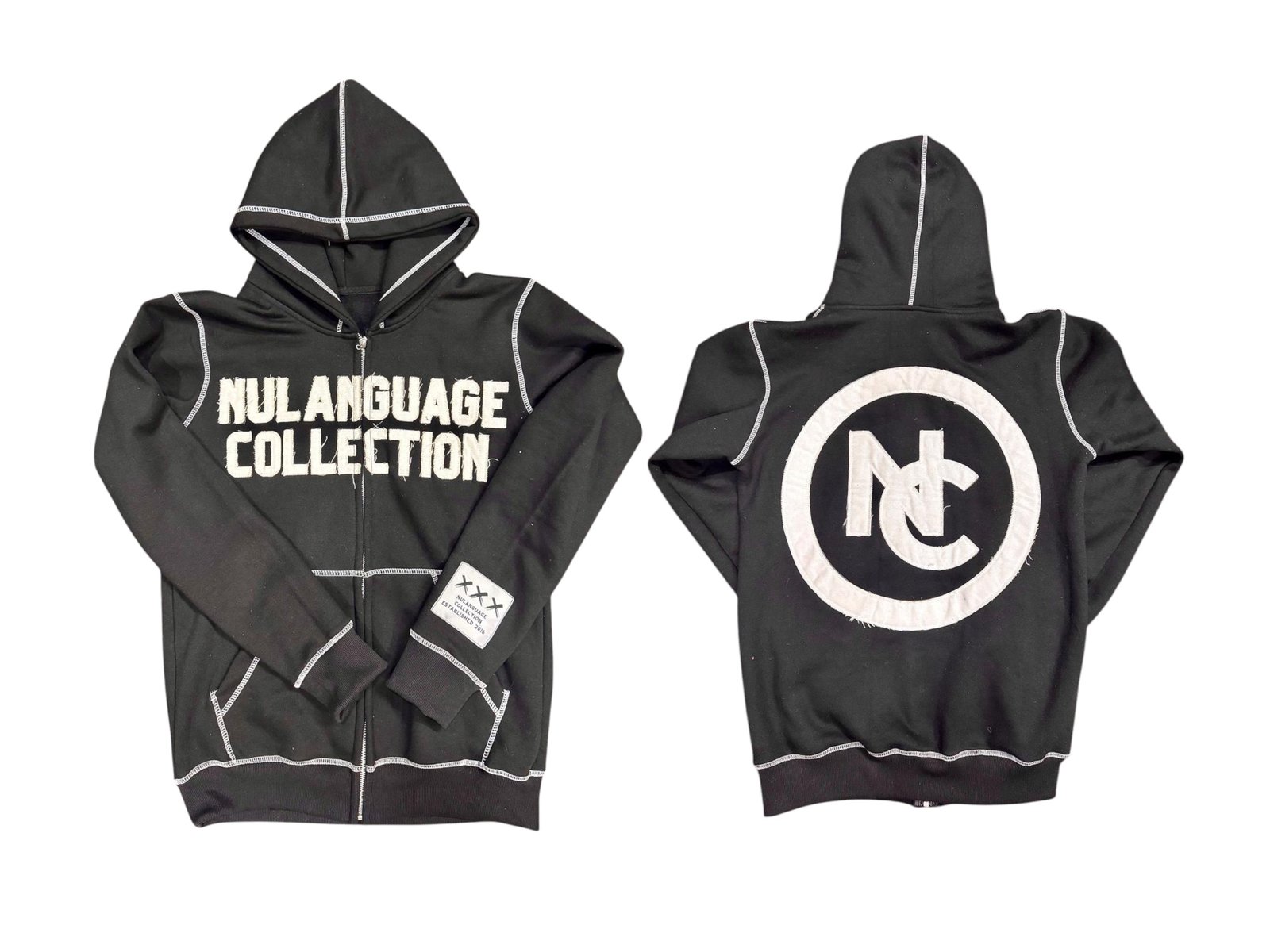 Reverse Stitch Black Nulanguage