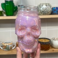 Image 3 of pink sugar scented skull candle