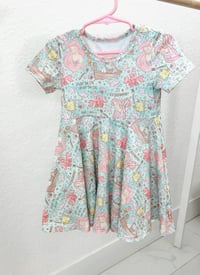 Watercolor Ariel Twirl Dress