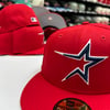 New Era 59Fifty Scarlet Navy 