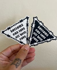 Image 1 of Bottoms and Tops All Hate Cops Sticker