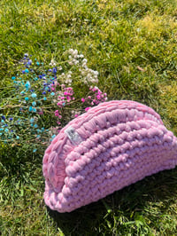 Image 1 of Sew You small Dumpling Clutch in baby pink🌸