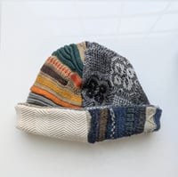 Image 3 of Upcycled Reversible Beanie Cotton Blend 18
