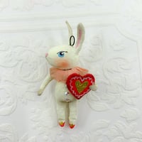 Image 1 of White Valentine Bunny III