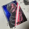 Topps Star Wars the stranger blue foil sketch card 