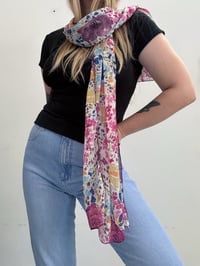 Image 1 of 00s floral summer scarf 